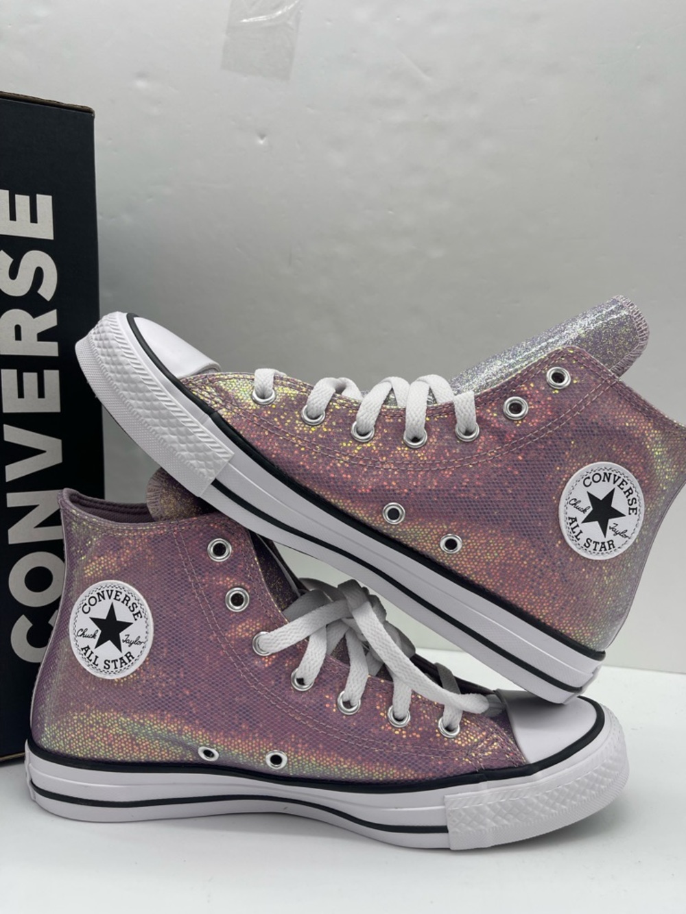 Converse WMNS 8 CTAS Hi Altitude Lilac White Black A14333C High Top Sneakers - Picture 15 of 15